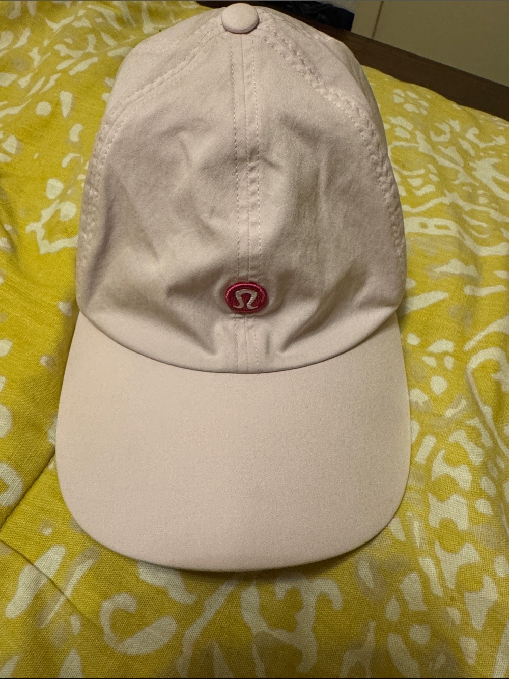 lululemon athletica light pink baseball cap with pink logo